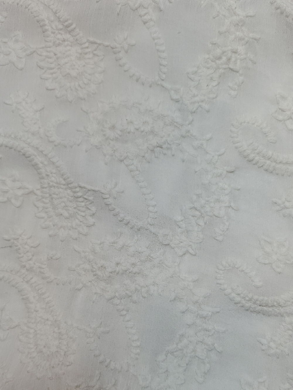 Maurices White Semi-Sheer Flowy Embroidered Strappy Tank Top Women's Size 1 - Picture 5 of 10